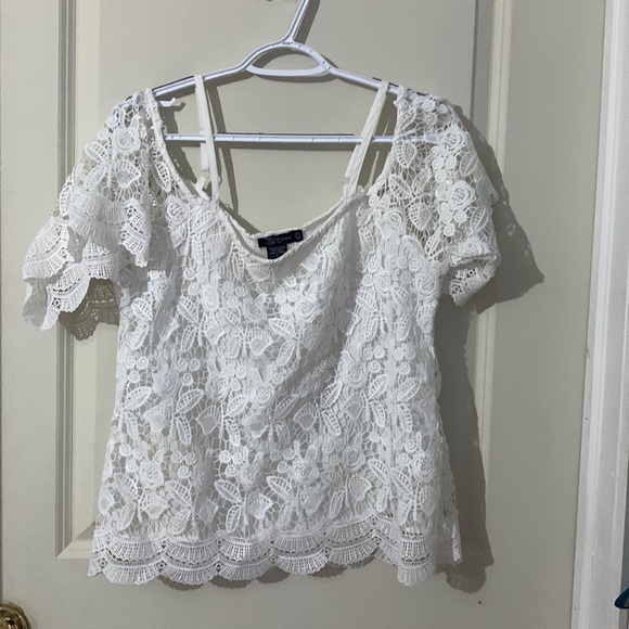 Miss Chievous white off shoulder top - Picture 1 of 2